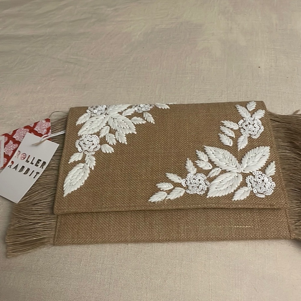 Roller Rabbit floral clutch New